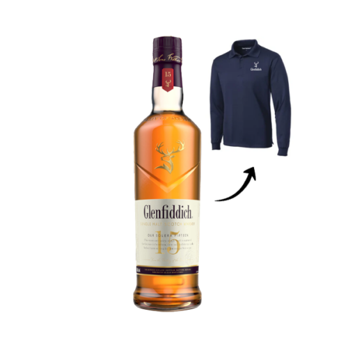 Glenfiddich 15 Yr Old Solera 750ml (Free Polo Shirt with Purchase)