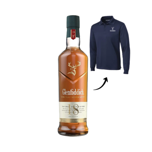 Glenfiddich 18YR 750ml (Free Polo Shirt with Purchase)