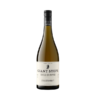 A bottle of Giant Steps Circle of Fifths Chardonnay wine with a cream label and black cap, on a white background.